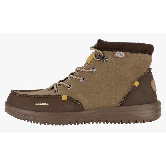 NIB Hey Dude Bradley Waxed Canvas - Brown - Mens‎ Size 6 - 40625-255 No Box Lid main image 4